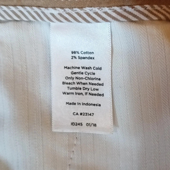 Talbot's cropped nautical beach wide leg pockets front & back rope belt … - Picture 9 of 10